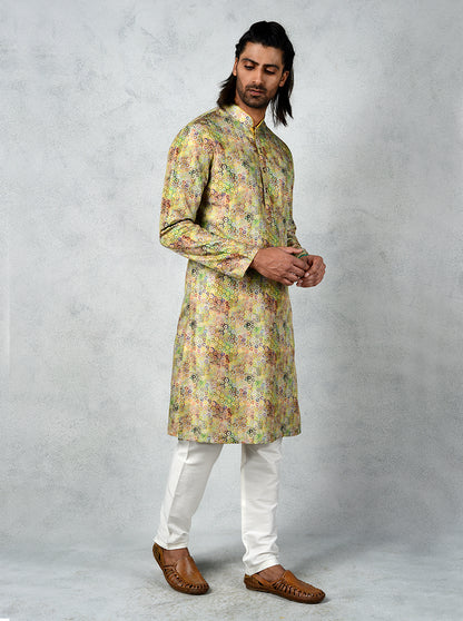 Lime Green Kurta Set | TULA