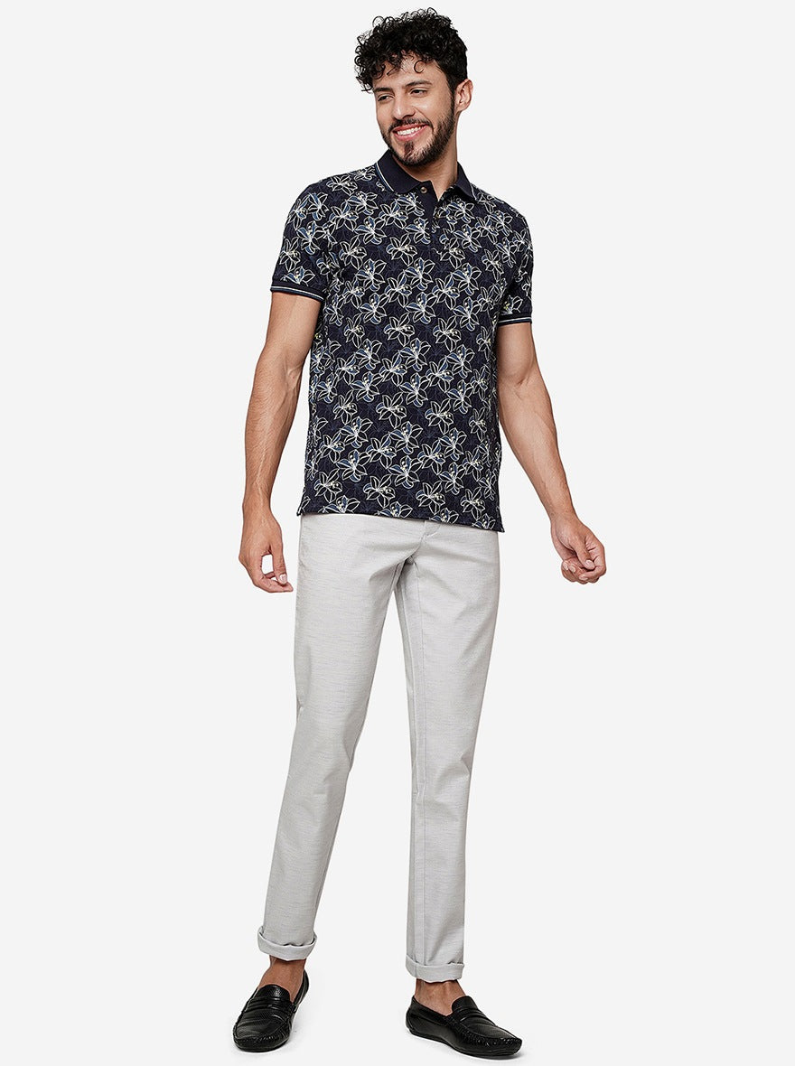 Stone Grey Casual Trouser