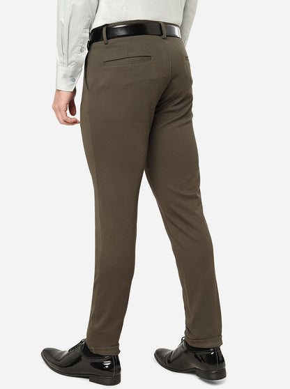 Green Solid Slim Fit Club Wear Trouser | JB Studio